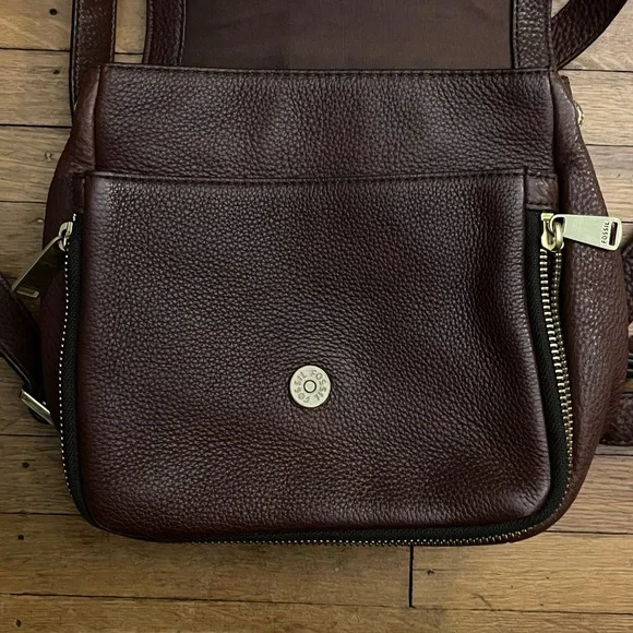 Fossil Brown Leather Backpack - Picture 6 of 8